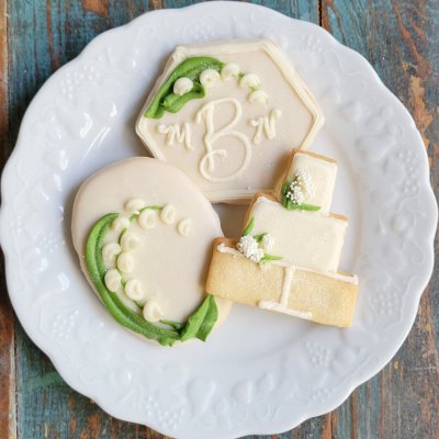 Simply Elegant Wedding Cookie Set $65/dozen